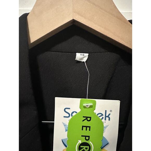 NWT Women's Repreve Eco Smart Blazer Black Sized 14 Recycled Fiber Moisture Wick - Picture 3 of 7